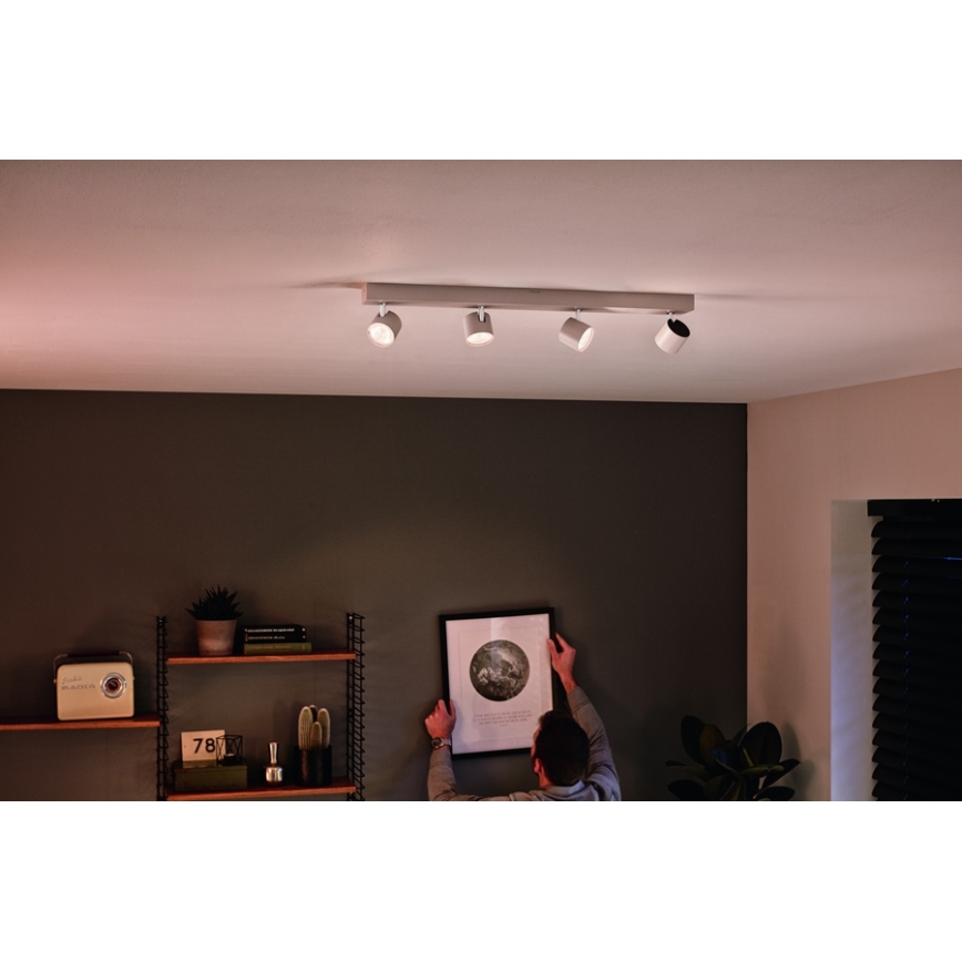 Philips - Светодиодный точечный светильник с регулированием яркости 4xLED/4,5W/230V