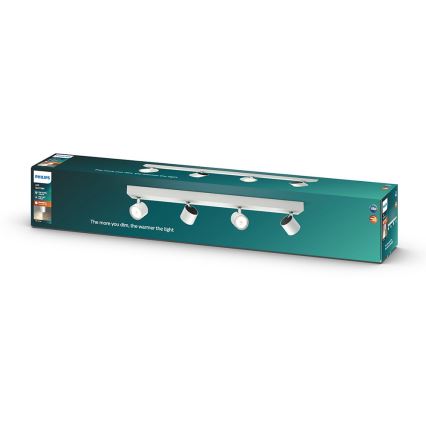Philips - Светодиодный точечный светильник с регулированием яркости 4xLED/4,5W/230V