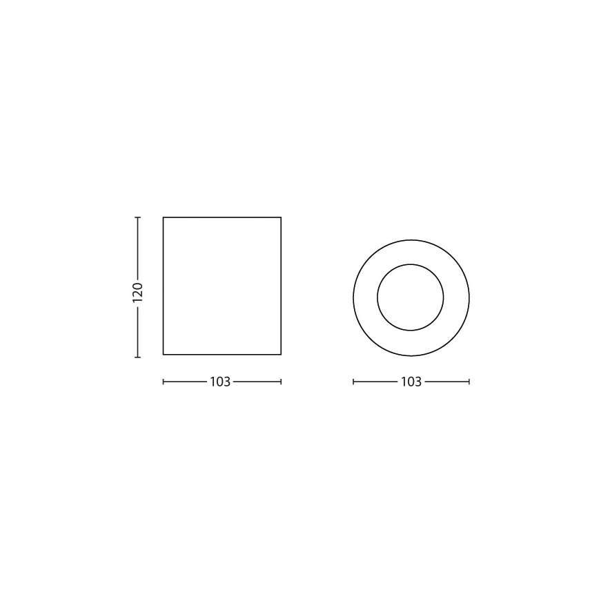 Philips 56330/31/PN - Точечный светильник MYLIVING PILLAR 1xGU10/35W/230V
