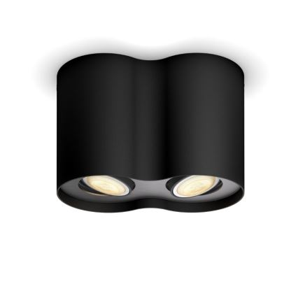 Philips - Светодиодный светильник с регулированием яркости Hue PILLAR 2xGU10/5W/230V + пульт ДУ