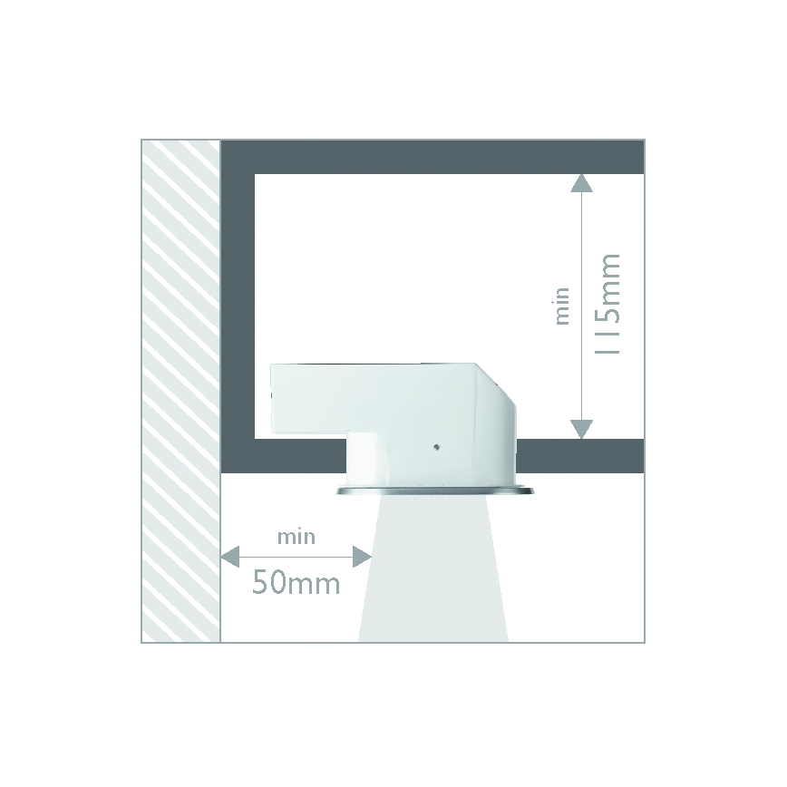 Philips 57955/48/16 - Встроенный светильник для ванной комнаты MYLIVING HUDDLE 1xE27/12W