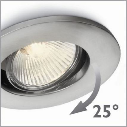Philips 57959/17/PN - Вбудований світильник AGENA 1xGU10/35W/230V