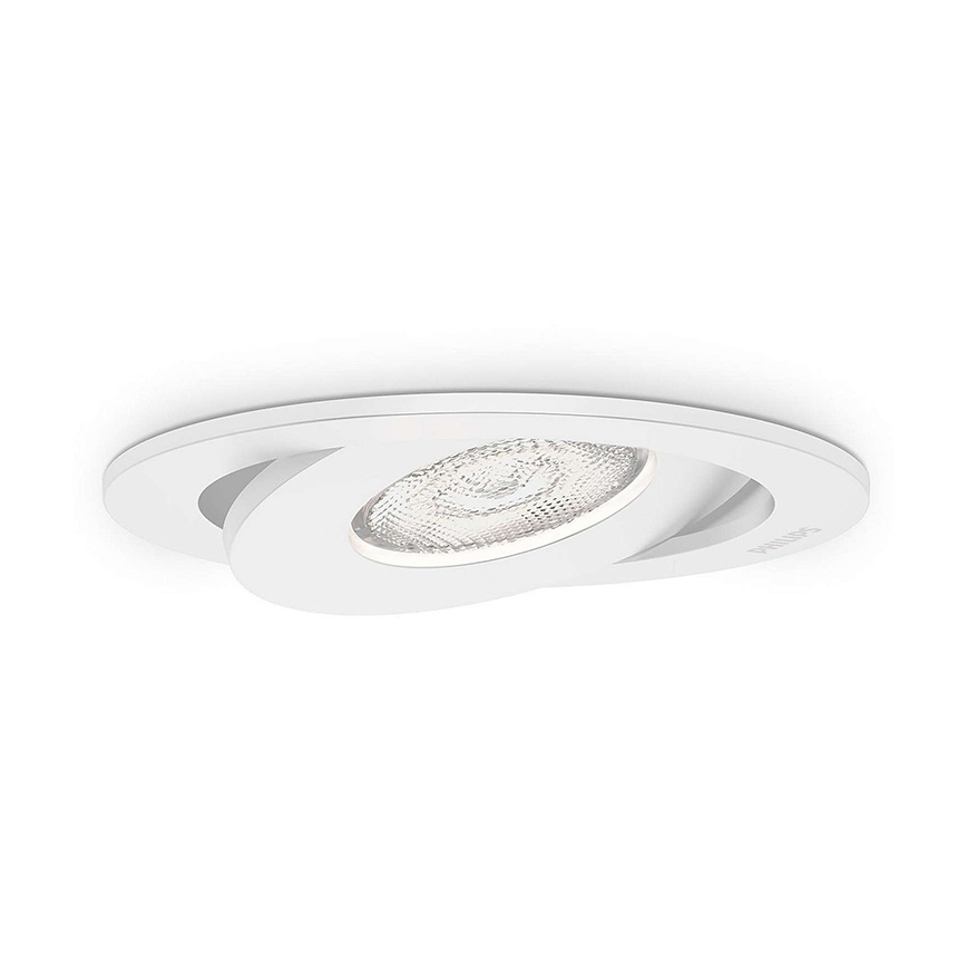 Philips - НАБІР 3x Стельовий вбудований LED світильник з регулюванням яскравості LED/4,5W/230V