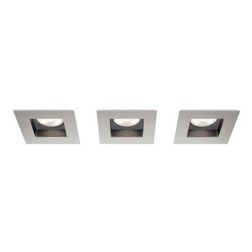 Philips 59193/17/16 - КОМПЛЕКТ 3x встраиваемых светодиодных потолочных светильника PORRIMA 3xLED/4,5W/230V