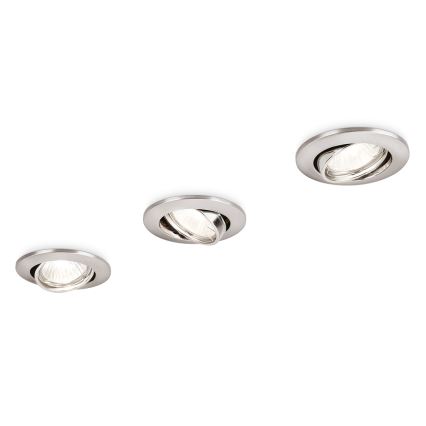 Philips 59243/17/E7 - НАБОР из 3 потолочных светильников 1xGU10/50W/230V