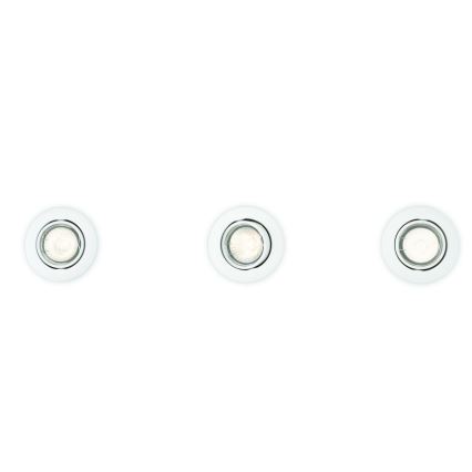 Philips 59243/31/E7 - НАБІР 3x Вбудований стельовий світильник ENIF 1xGU10/50W/230V