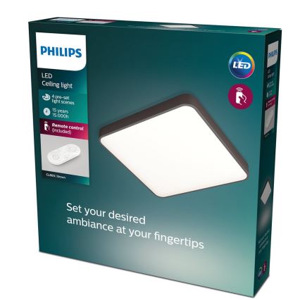 Philips 60261/43/P5 - Світлодіодний стельовий світильник з регулюванням яскравості 1xLED/32W/230V + пульт дистанційного керування