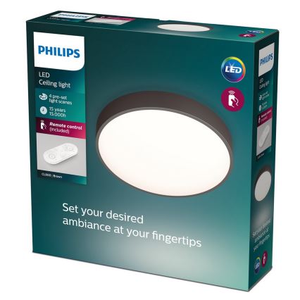 Philips - Світлодіодний стельовий світильник з регульованою яскравістю 1xLED/28W/230V + ПУ