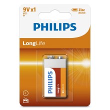 Philips 6F22L1B/10 - Цинк-хлоридна батарея 6F22 LONGLIFE 9V