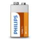 Philips 6F22L1B/10 - Цинк-хлоридная батарейка 6F22 LONGLIFE 9V 150mAh