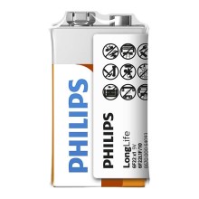 Philips 6F22L1F/10 - Цинк-хлоридна батарея 6F22 LONGLIFE 9V