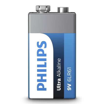 Philips 6LR61E1B/10 - Лужна батарея 6LR61 ULTRA ALKALINE 9V 600mAh