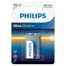 Philips 6LR61E1B/10 - Лужна батарея 6LR61 ULTRA ALKALINE 9V