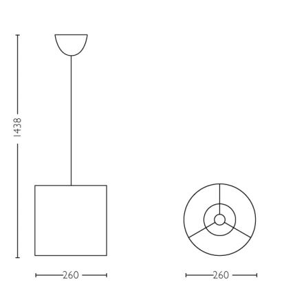 Philips - Світильник-люстра для дитячої кімнати LED 1xE27/23W/230V
