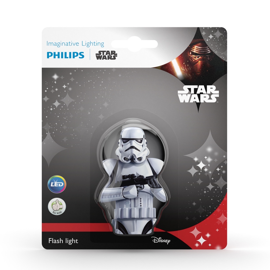 Philips 71767/97/16 - LED Дитячий ліхтарик DISNEY STAR WARS 1xLED/0,3W/2xAAA