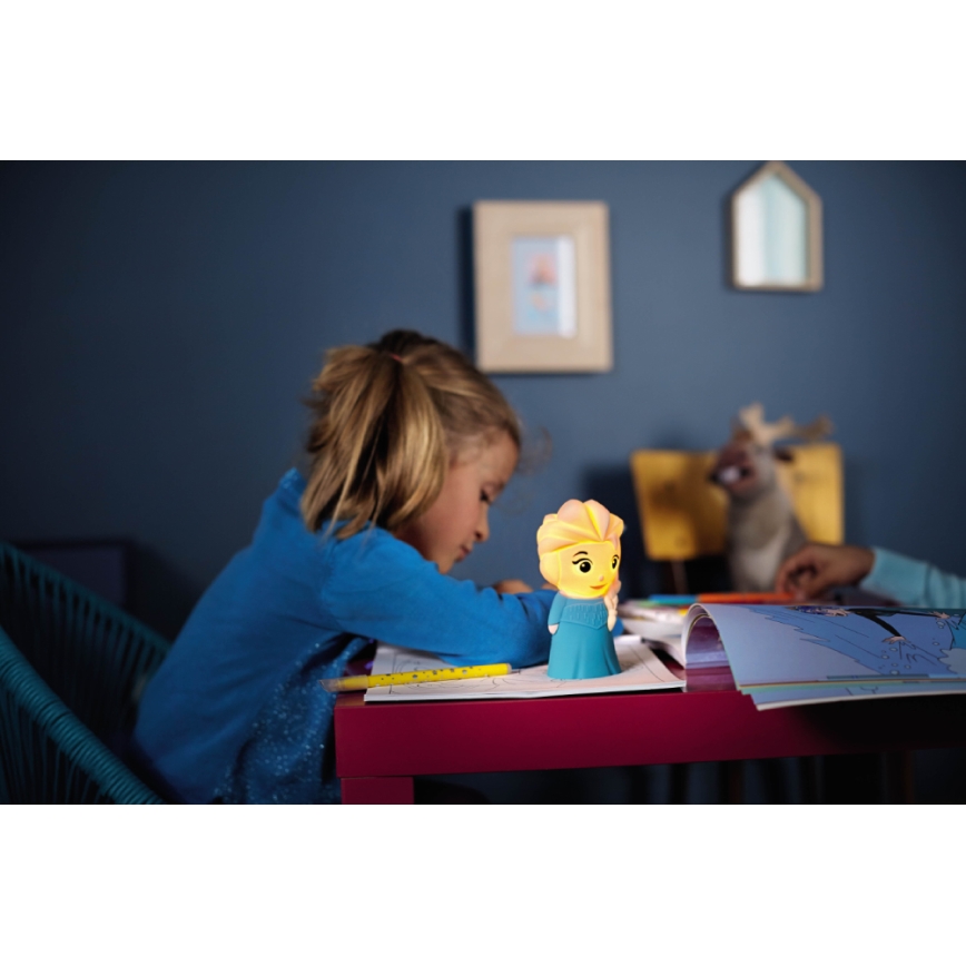Philips 71768/03/16 - Дитяча світлодіодна лампа DISNEY ELSA 1xLED/0,3W/3V