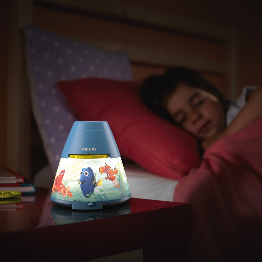Philips 71769/90/16 - LED Дитячий проектор DISNEY DORY LED/0,1W/3xAAA