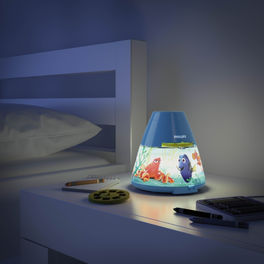 Philips 71769/90/16 - LED Дитячий проектор DISNEY DORY LED/0,1W/3xAAA