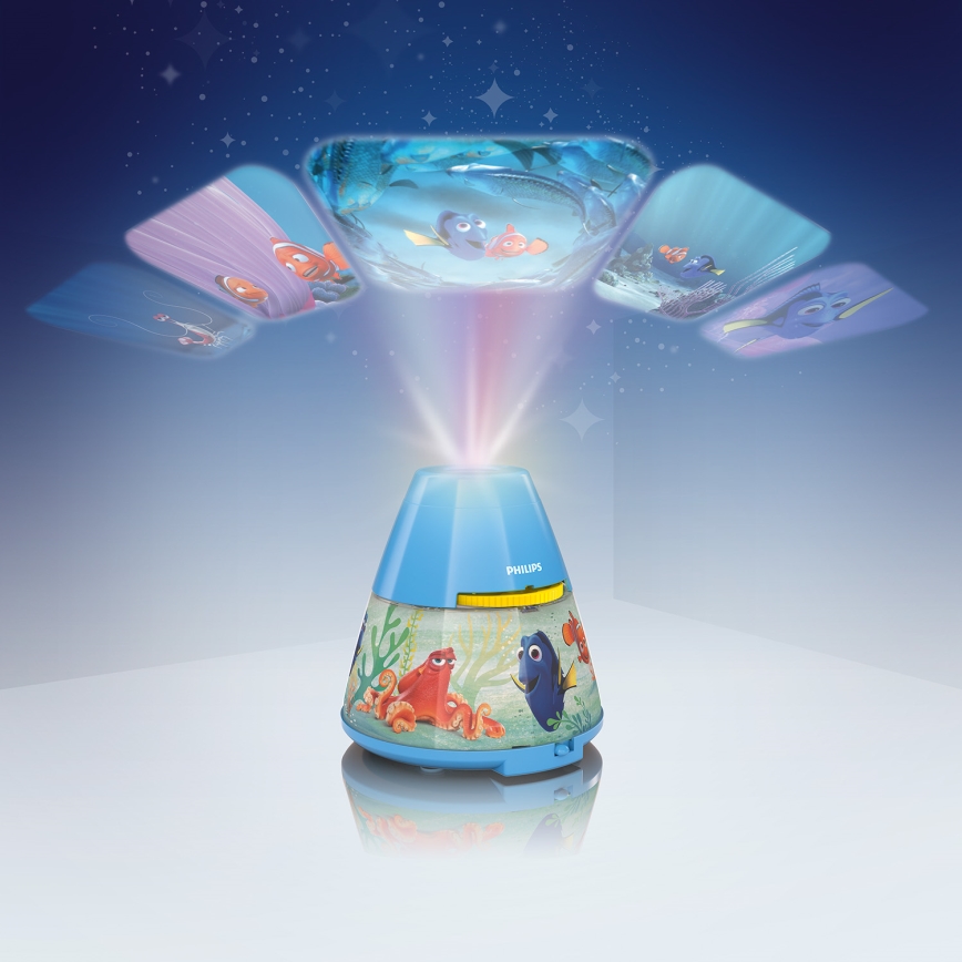Philips 71769/90/16 - LED Дитячий проектор DISNEY DORY LED/0,1W/3xAAA