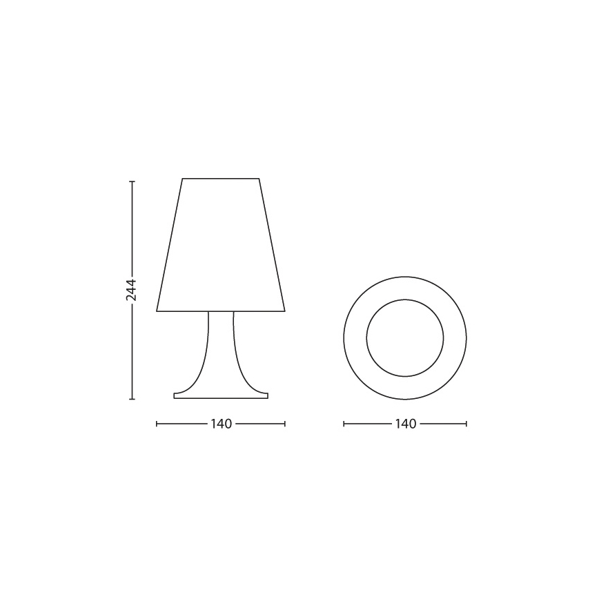 Philips - Дитяча світлодіодна настільна лампа 1xLED/2,3W/230V