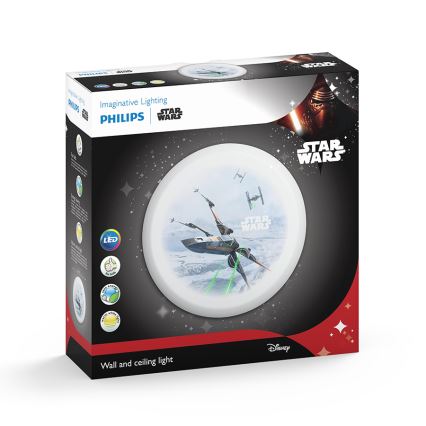 Philips 71884/51/P0 - Светодиодный детский настенный светильник STAR WARS 4xLED/2,5W/230V