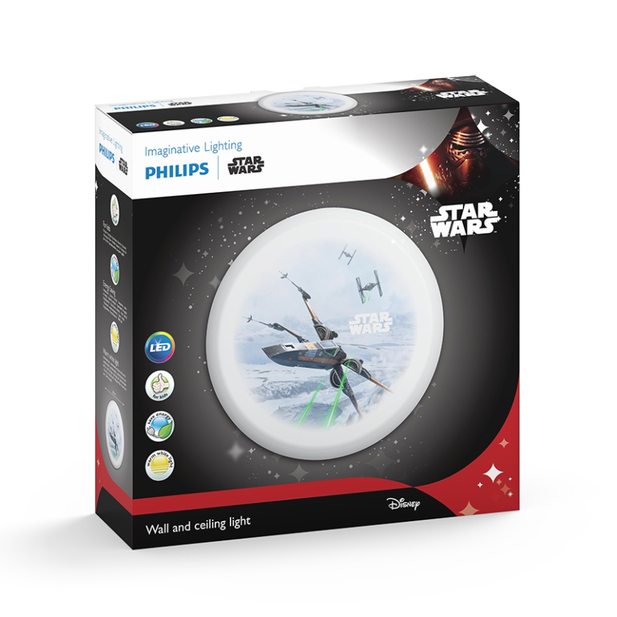 Philips 71884/51/P0 - Светодиодный детский настенный светильник STAR WARS 4xLED/2,5W/230V
