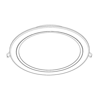 Philips - Вбудований стельовий LED світильник 1xLED/20W/230V