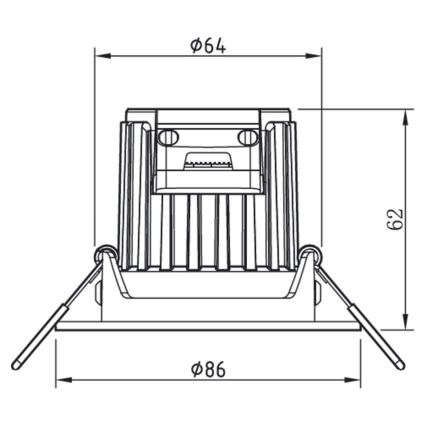 Philips - Светильник для ванной комнаты с регулируемой яркостью ABROSA 1xLED/9W/230V IP44