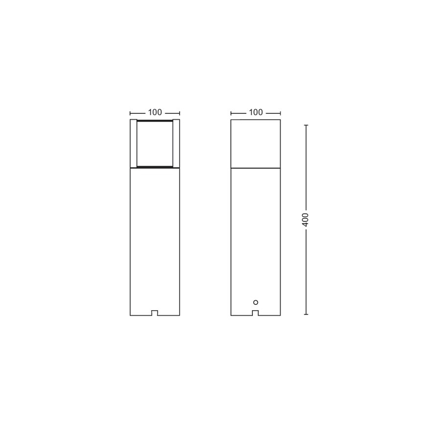 Philips - Светодиодный уличный светильник LED/6W/12V 2700K IP44