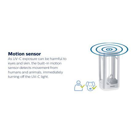 Philips - Бактерицидная лампа с датчиком для дезинфекции UV-C/24W/230V