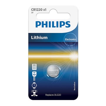 Philips CR1220/00B - Таблеточная литиевая батарейка CR1220 MINICELLS 3V