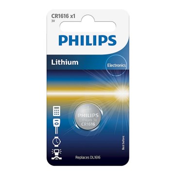 Philips CR1616/00B - Кнопочная литиевая батарейка CR1616 MINICELLS 3V