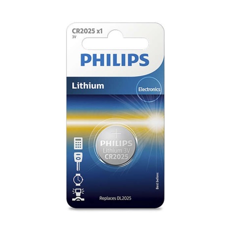 Philips CR2025/01B - Літієва батарея CR2025 MINICELLS 3V 165mAh