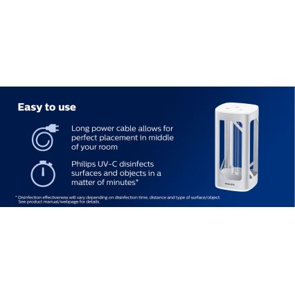 Philips - Дезинфицирующая бактерицидная лампа с датчиком UV-C/24 Вт/230 В