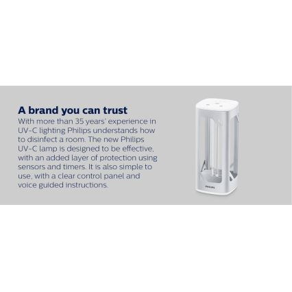 Philips - Дезинфицирующая бактерицидная лампа с датчиком UV-C/24 Вт/230 В