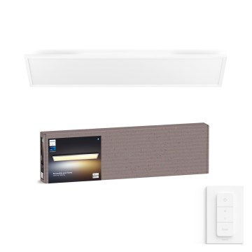 Philips - диммируемый потолочный светильник Hue AURELLE LED/39W/230V 2200-6500K 120x30 cm белый + диммер