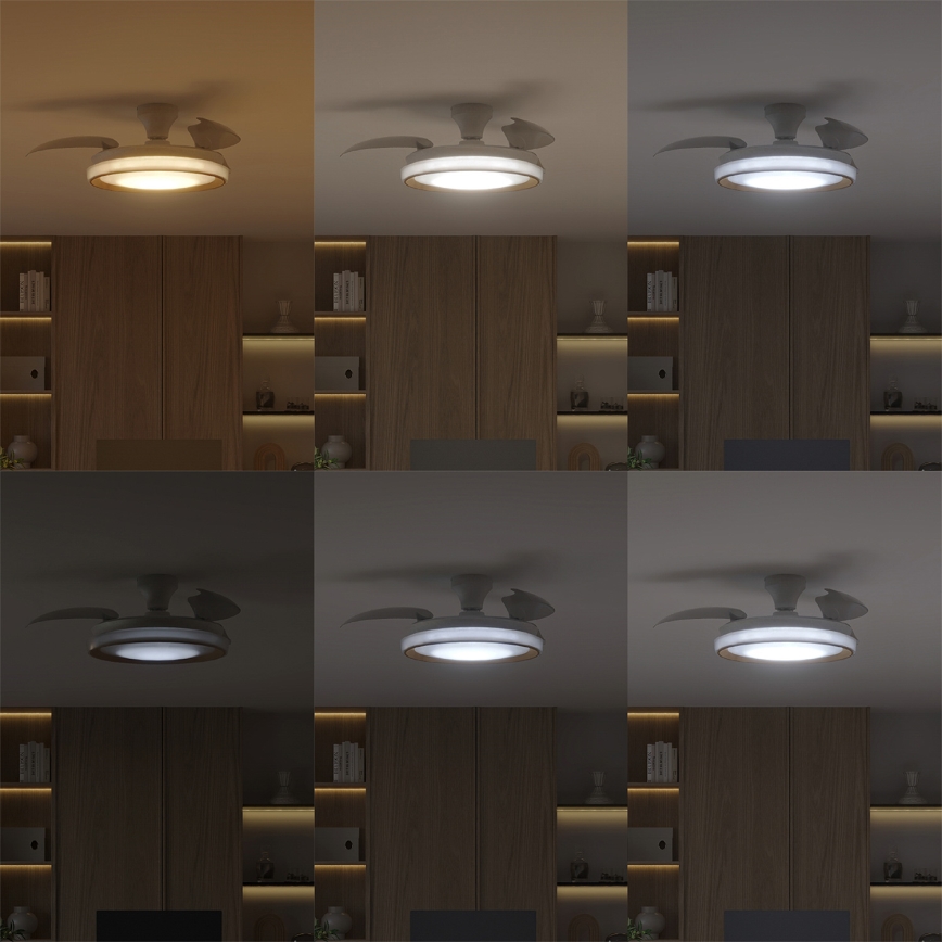 Philips - диммируемый LED потолочный светильник с вентилятором BLISS LED/35W/230V белый + пульт дистанционного управления