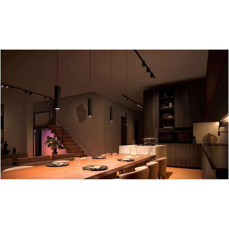 Philips - LED RGB Диммируемая люстра на тросе для трековой системы Hue PERIFO LED RGB/5,2W/24V 2000-6500K
