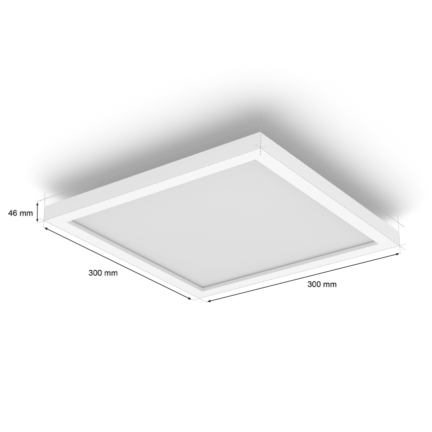 Philips - LED димований стельовий світильник Hue AURELLE LED/19W/230V 2200-6500K 30x30 cm білий