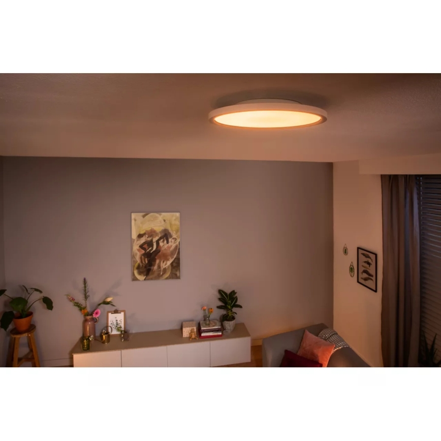 Philips - димований LED стельовий світильник Hue AURELLE LED/21W/230V 2200-6500K діам. 39,5 см білий