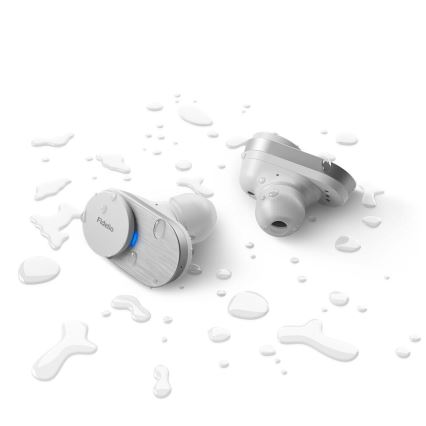 Philips Fidelio T1WT/00 - Беспроводные наушники IPX4 2x 60 mAh + 650 mAh серебристый