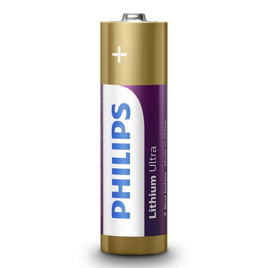 Philips FR6LB4A/10 - Литиевая батарейка AA LITHIUM ULTRA 1,5V 2400mAh 4 шт.