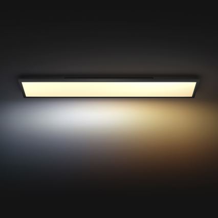 Philips - Светодиодный регулируемый потолочный светильник Hue AURELLE LED/39W/230V 2200-6500K 120x30 см черный