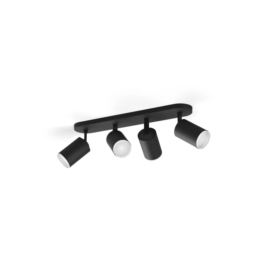 Philips - Светильник точечный светодиодный RGBW с диммером Hue FUGATO 4xGU10/4,2W/230V 2000-6500K черный