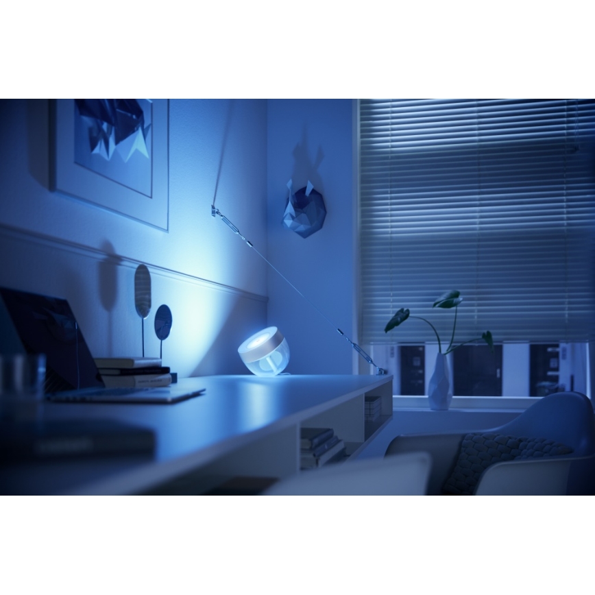 Philips - Світлодіодна RGB настільна лампа Hue IRIS з регулюванням яскравості LED/8,2Вт/230В 2000-6500K срібляста