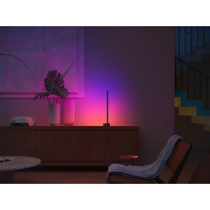 Philips - Світлодіодна RGB настільна лампа Hue SIGNE з регулюванням яскравості LED/12W/230V 2000-6500K чорна