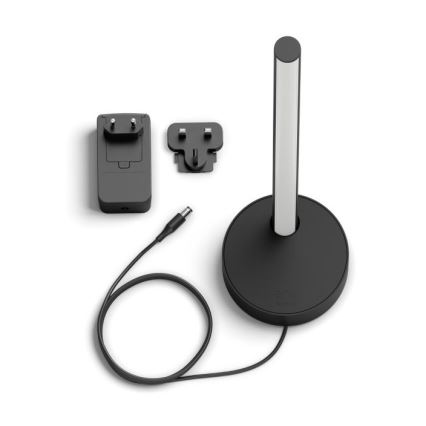 Philips - Світлодіодна RGB настільна лампа Hue SIGNE з регулюванням яскравості LED/12W/230V 2000-6500K чорна