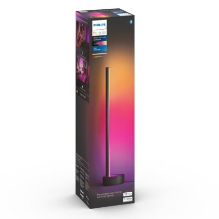 Philips - Світлодіодна RGB настільна лампа Hue SIGNE з регулюванням яскравості LED/12W/230V 2000-6500K чорна