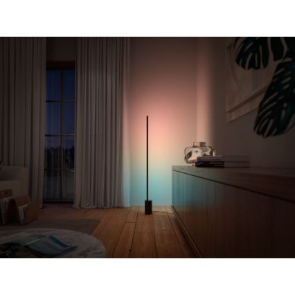 Philips - Світлодіодна RGBW регульована підлогова лампа Hue SIGNE LED/29W/230V 2000-6500K чорна