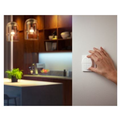 Philips - Пульт дистанційного керування з вимикачем Hue TAP 1xCR2032 білий